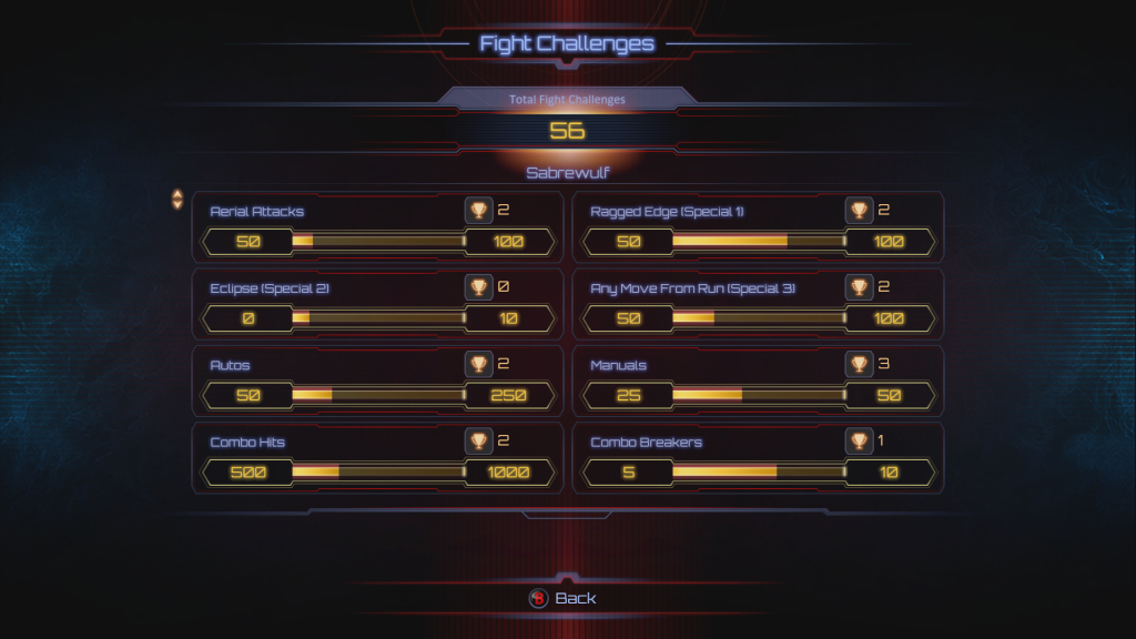 KI S2 Fight Challenge Screen